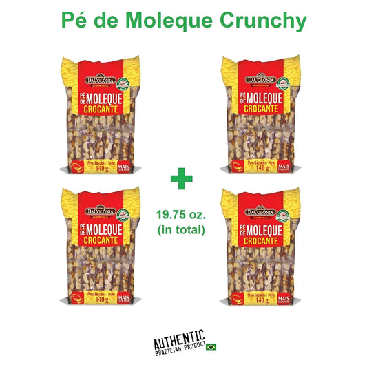 DaColônia Pé de Moleque Crunchy 4.93 oz. (Pack of 4) - Brazilian Shop