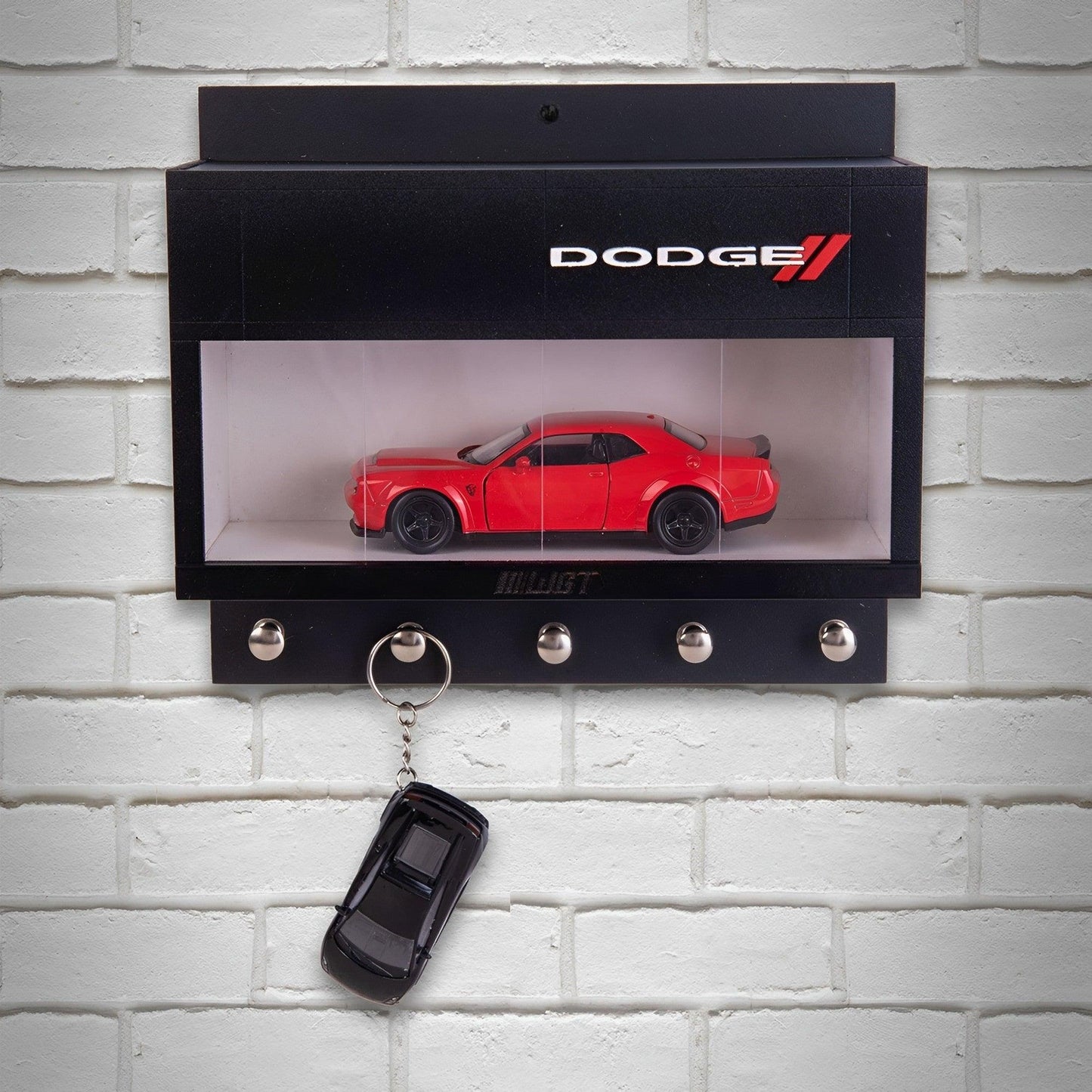 Dodge Wall Key Hook Rack For Model Cars - Exclusive Handmade Item - Brazilian Shop