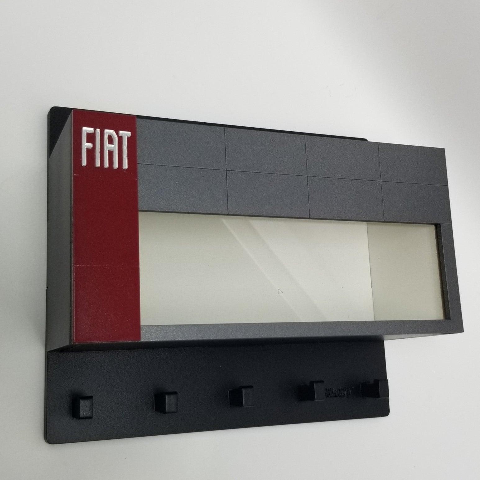 Fiat Dealership Wall Key Hook Rack - Exclusive Item - Handcrafted Key Holder - Brazilian Shop
