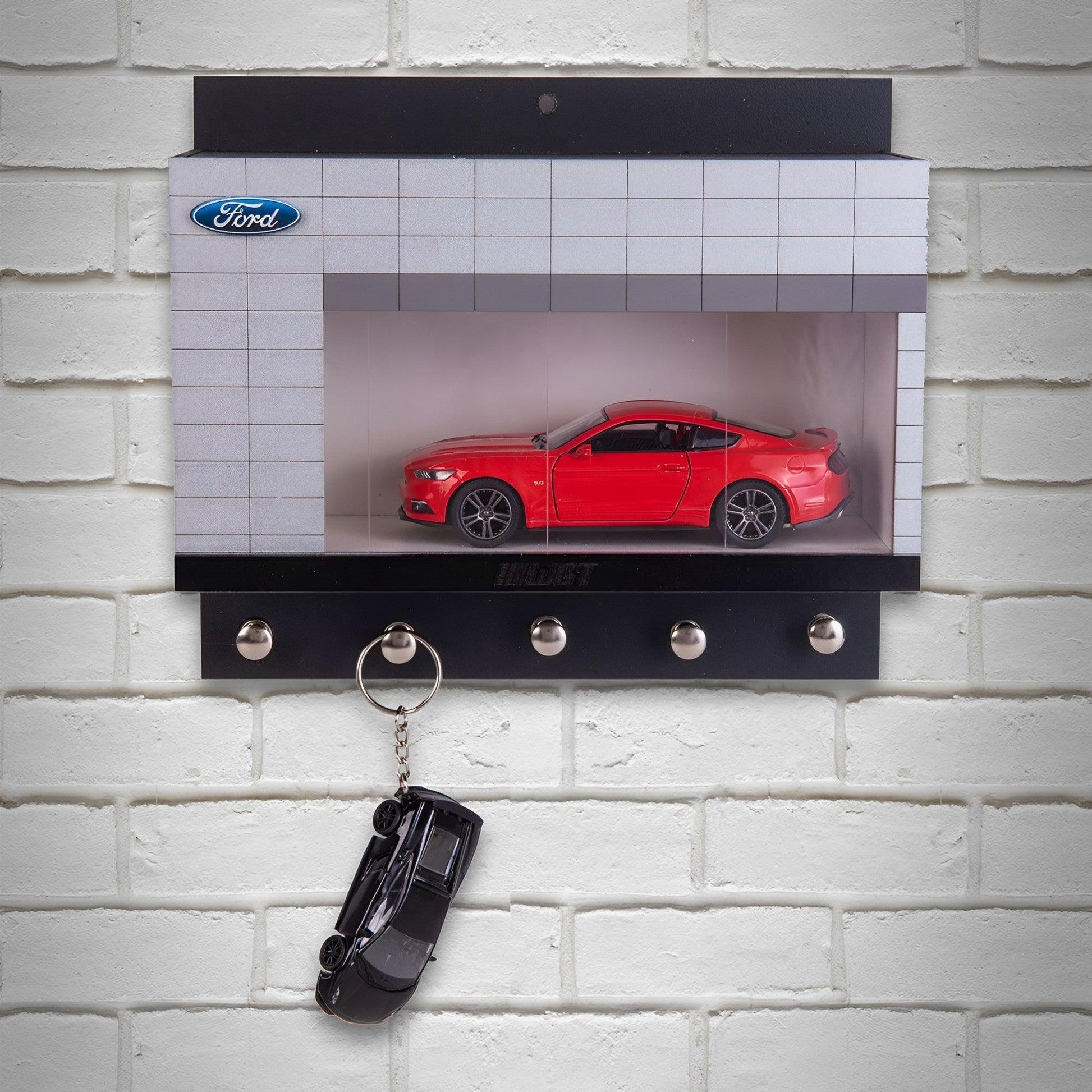 Ford Dealership Wall Key Hook Rack - Exclusive Item - Handcrafted Key Holder - Brazilian Shop
