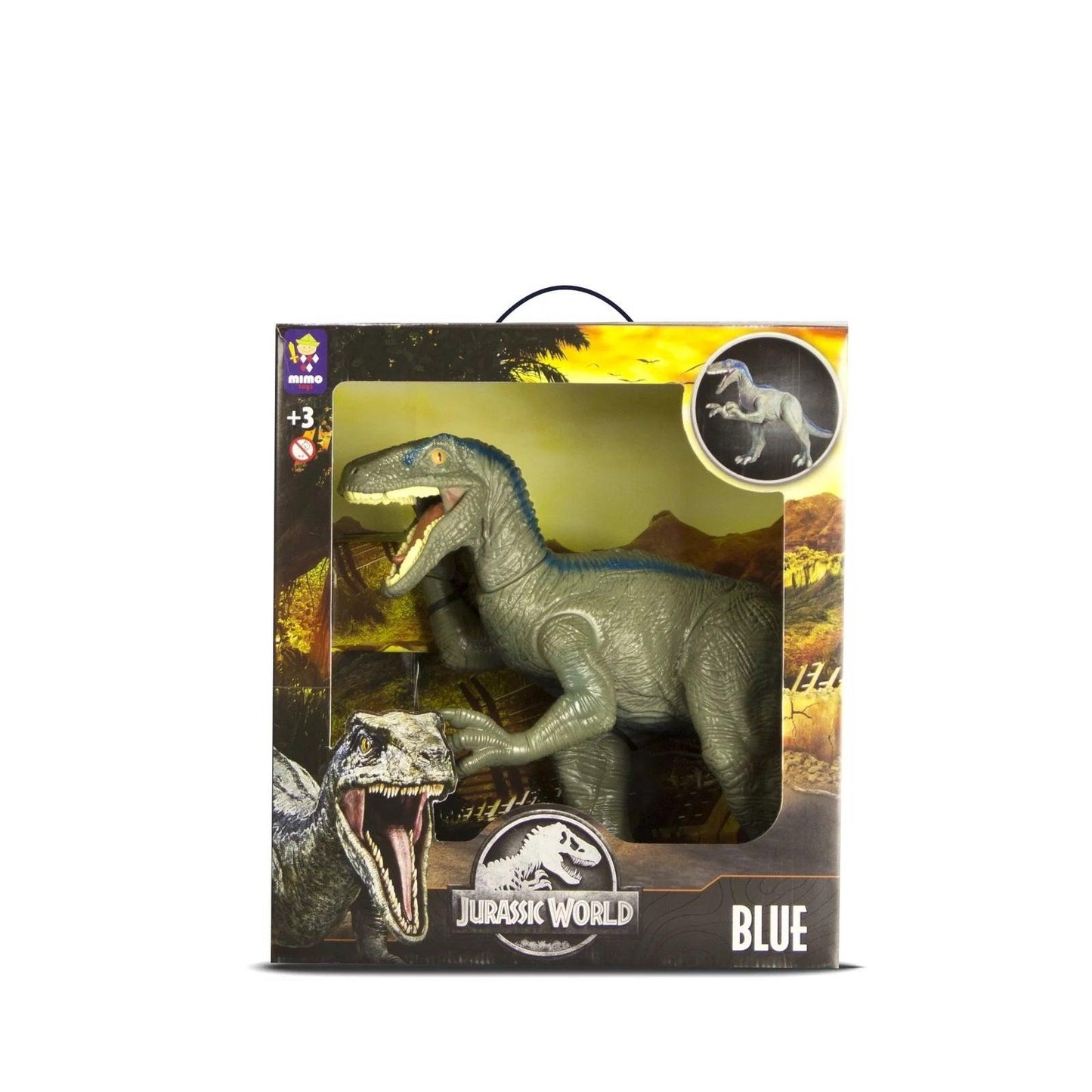 Jurassic World Blue Velociraptor Articulated Figure - Mimo Toys - Brazilian Shop