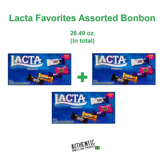 Lacta Favorites Assorted Bonbon Box 8.83 oz. (Pack of 3) - Brazilian Shop
