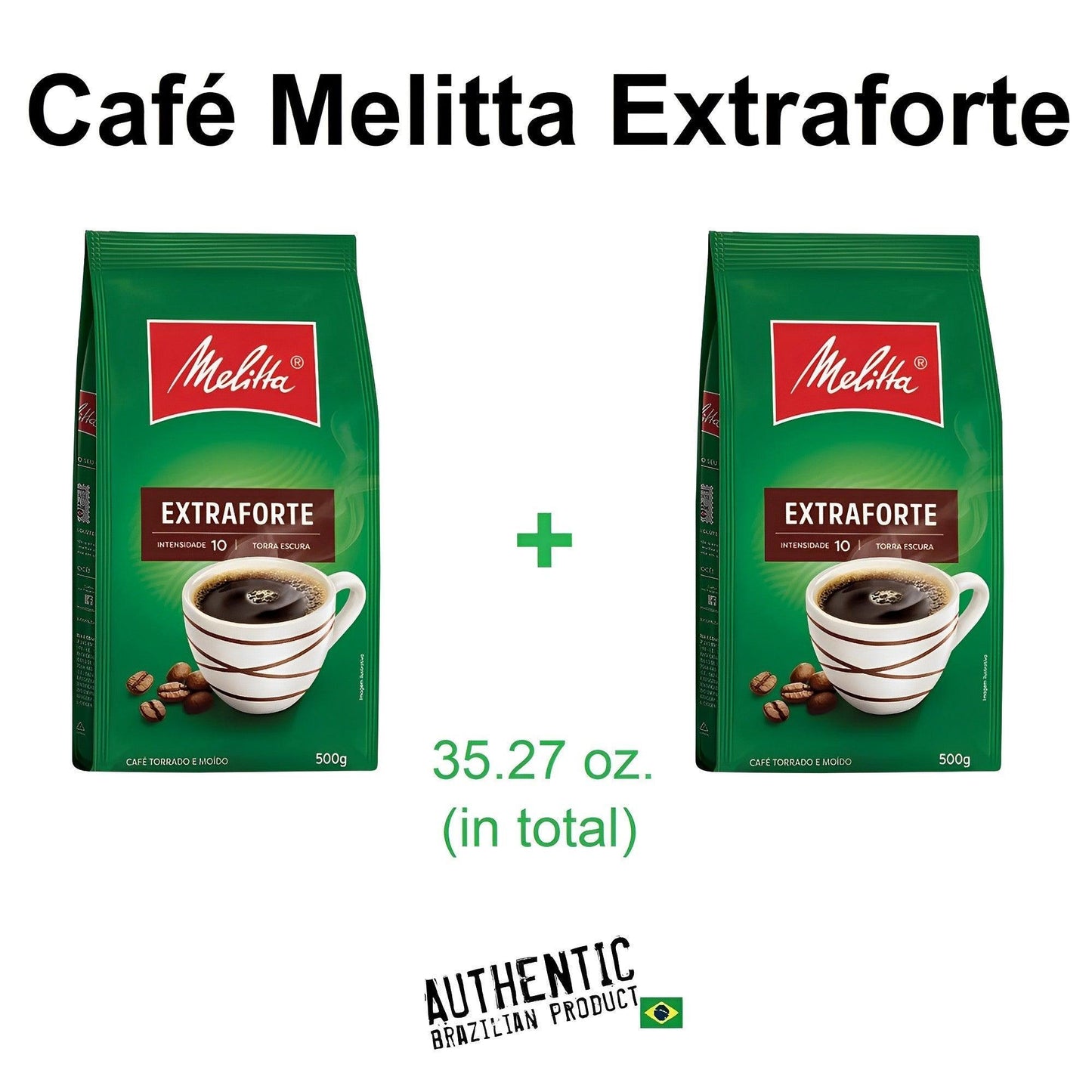 Melitta Extra Strong Coffee Pouch 17.64 oz. (Pack of 2) - Brazilian Shop