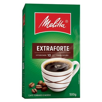 Melitta Extra Strong Coffee Vacuum-Sealed 17.64 oz (Pack of 2) - Brazilian Shop