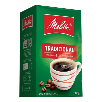 Melitta Traditional Coffee Vacuum-Sealed 17.64 oz (Pack of 2) - Brazilian Shop