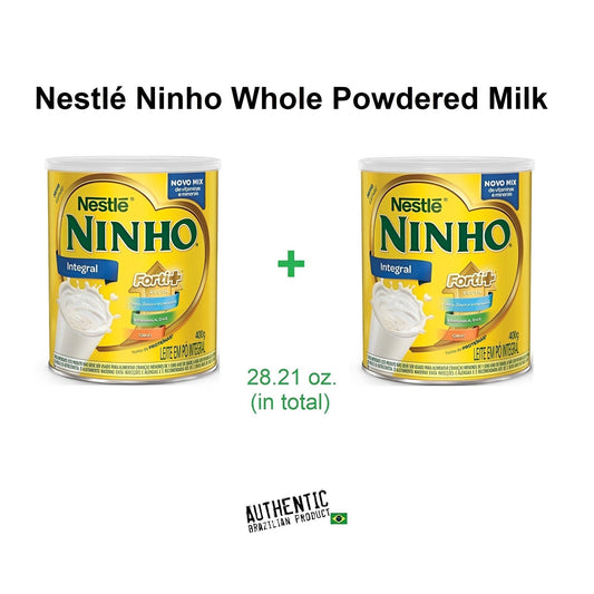 Nestlé Ninho Whole Powdered Milk 14.10 oz. (Pack of 2) - Brazilian Shop