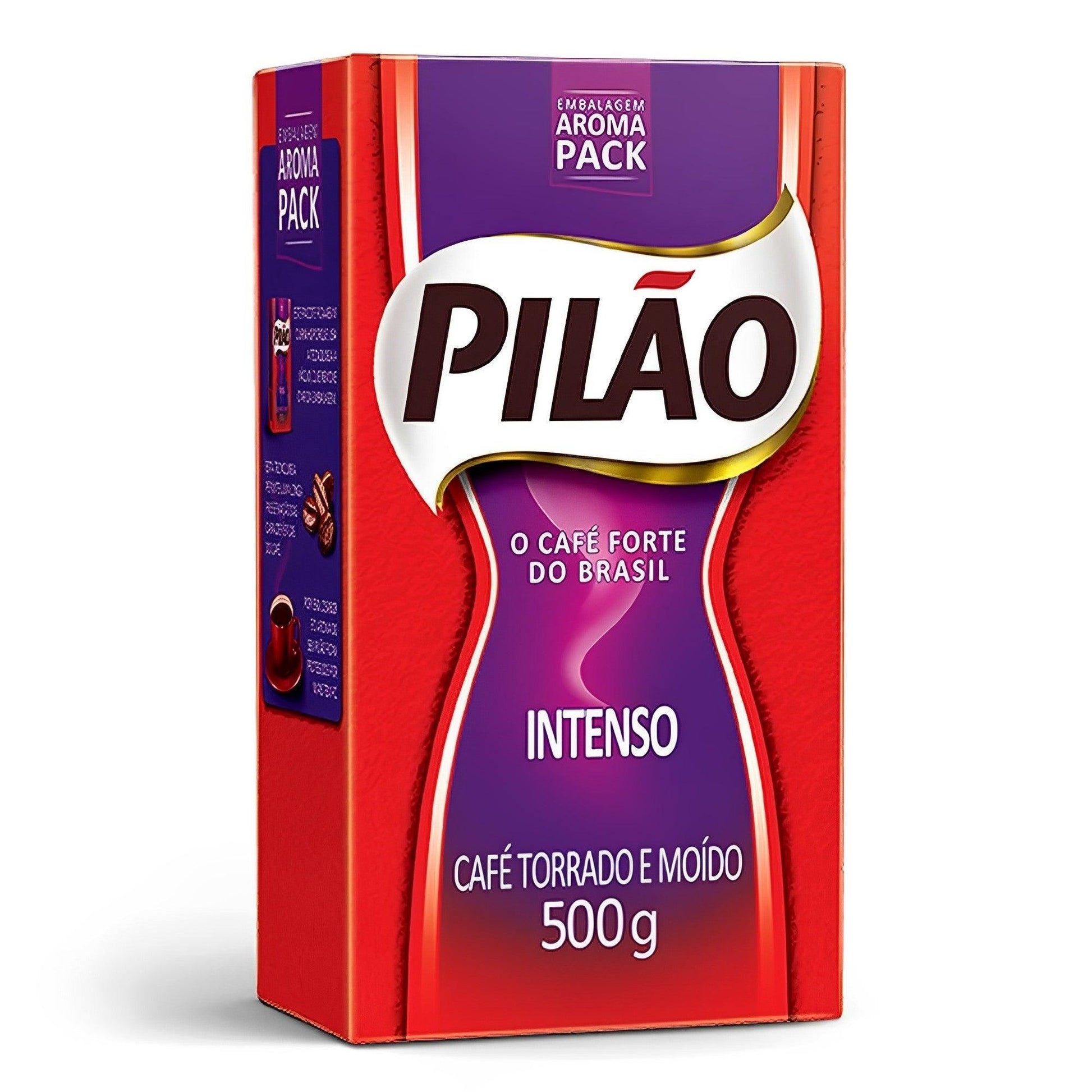 Pilao Intense Coffee Vacuum-Sealed 17.64 oz (Pack of 2) - Brazilian Shop