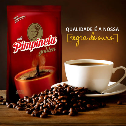 Pimpinela Golden Coffee Vacuum Sealed 17.64 oz (Pack of 2) - Brazilian Shop