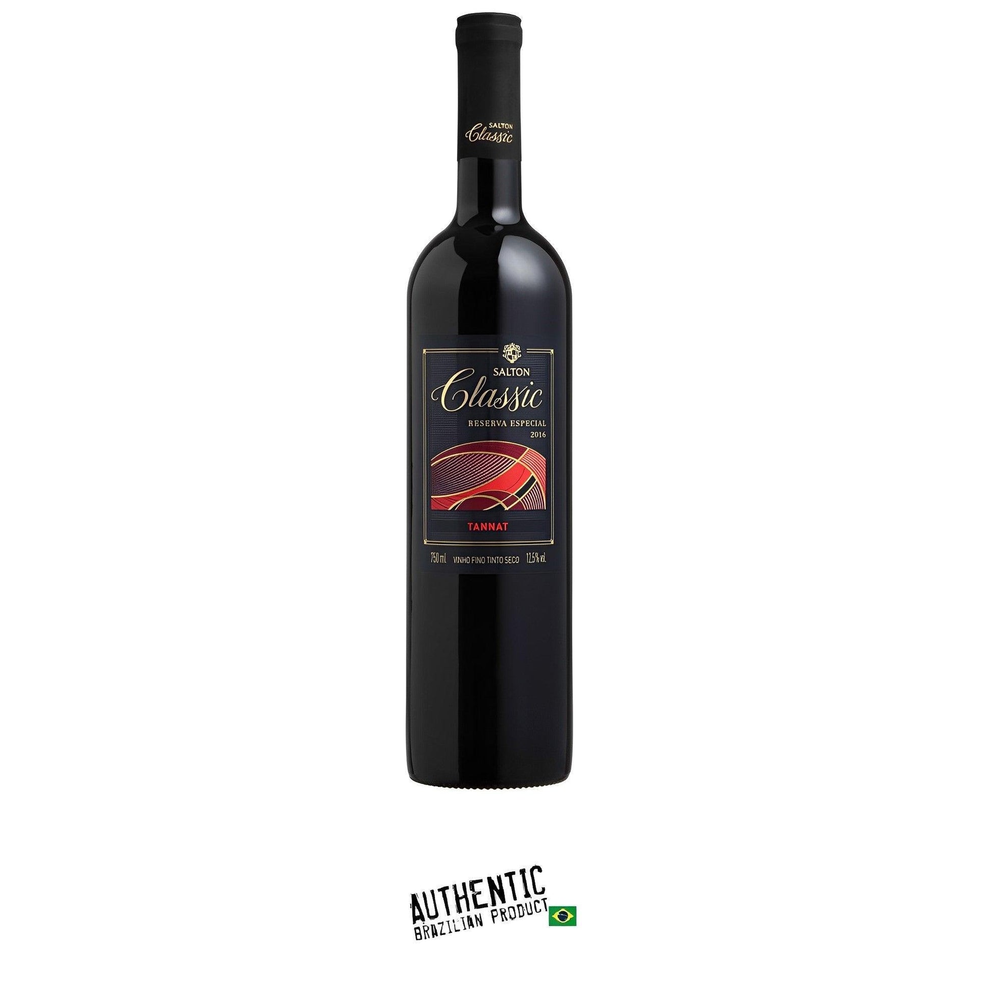 Salton Classic Tannat Dry Red Wine 750ml | Serra Gaucha - Brazil - Brazilian Shop