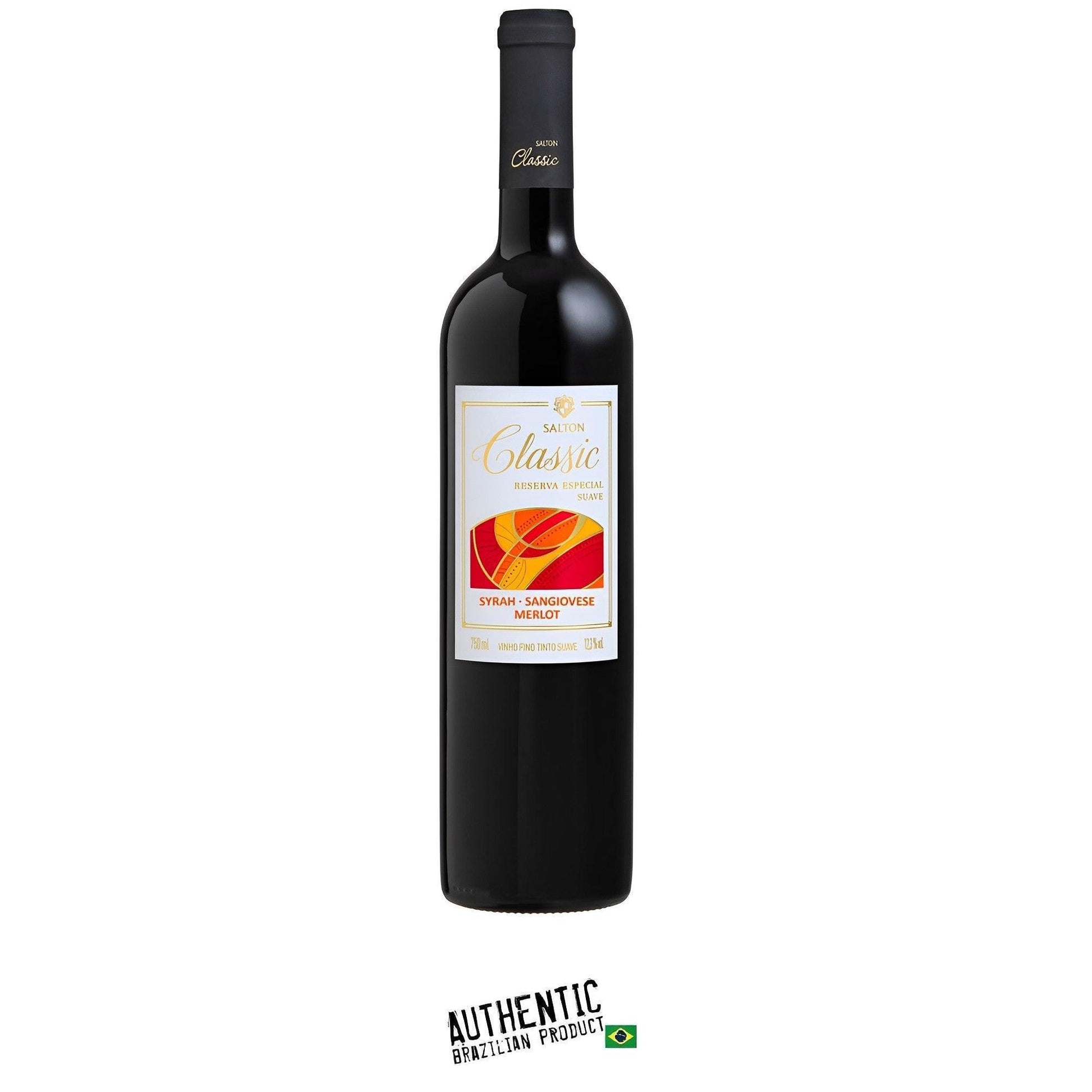 Salton Classic Trivarietal Sweet Red Wine 750ml - Serra Gaúcha - Brazilian Shop