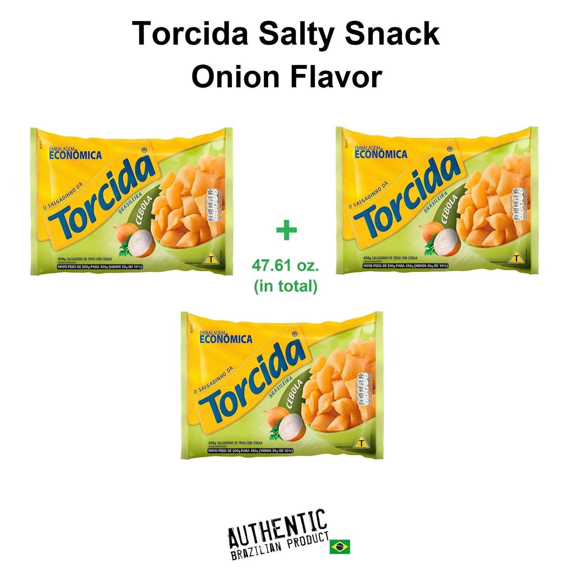 Torcida Onion Salty Snack 47.64 oz. (Pack of 3) - Brazilian Shop