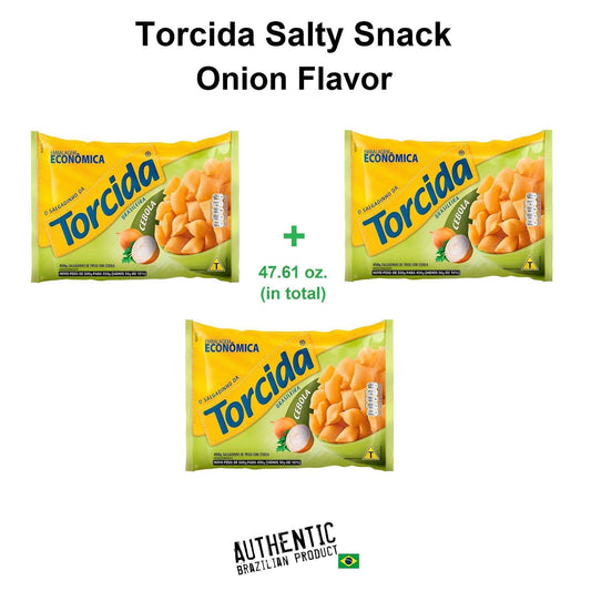 Torcida Onion Salty Snack 47.64 oz (Pack of 3) - Brazilian Shop